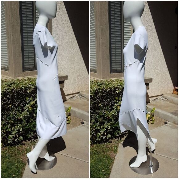 Rag & Bone Eden Slash Detail Midi Dress - Picture 4 of 8